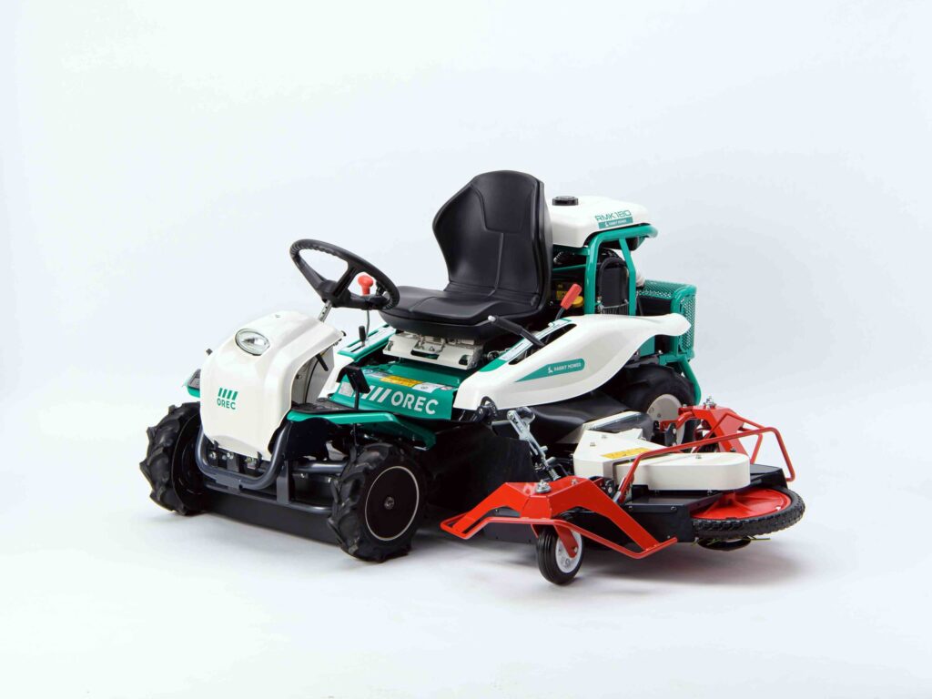 Trattorino Falciatutto Interfilare Orec RMK180 – Motore Kawasaki FS691V, Larghezza Taglio 177 cm