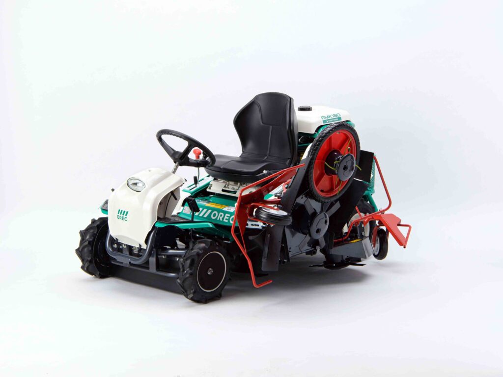 Trattorino Falciatutto Interfilare Orec RMK180 – Motore Kawasaki FS691V, Larghezza Taglio 177 cm