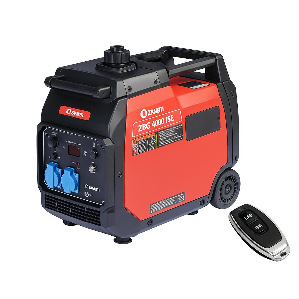 Zanetti ZBG 4000 iSE – Generatore Inverter Monofase 3,8 kW con funzione ECO e telecomando in omaggio