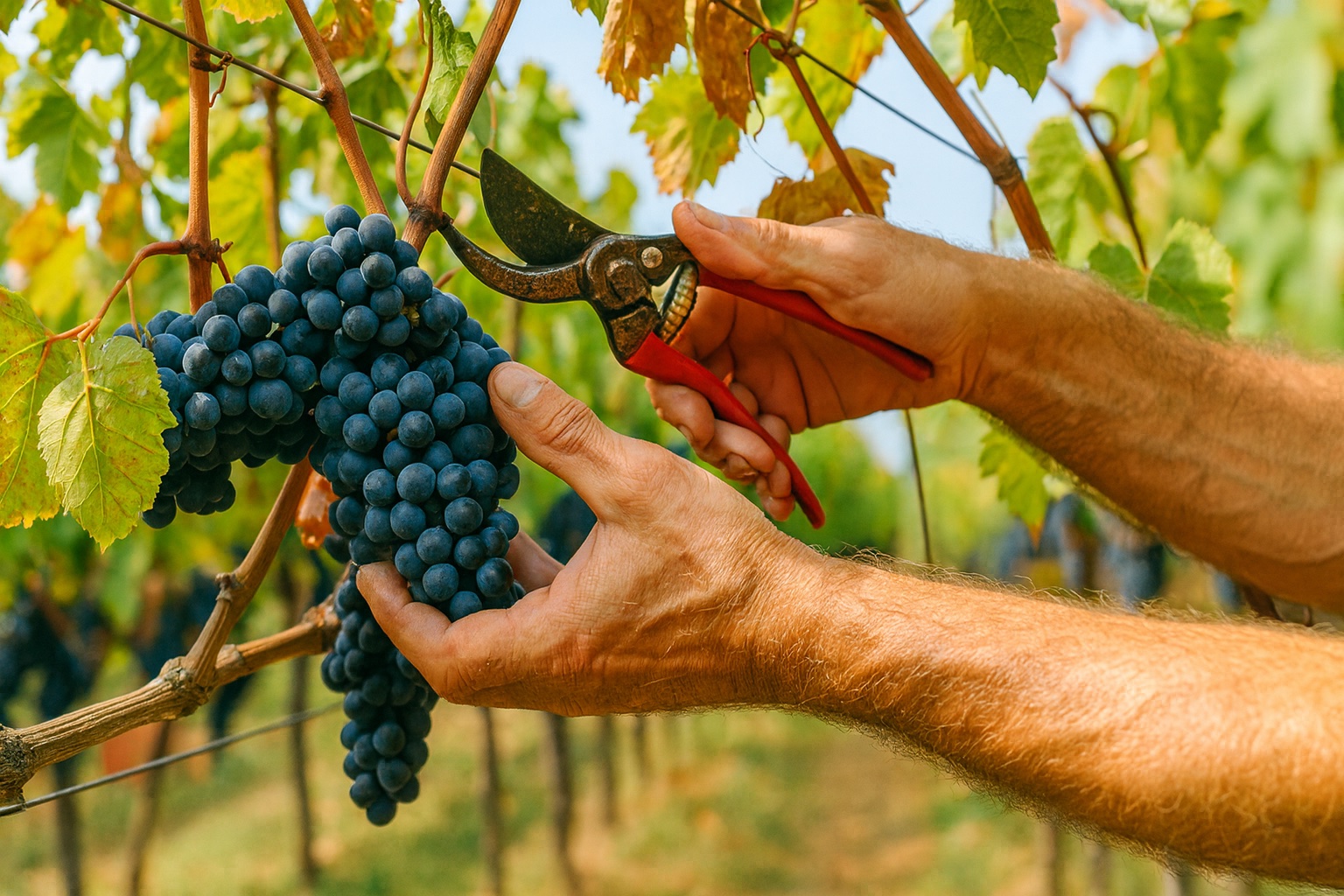 Banner per attrezzatura vendemmia