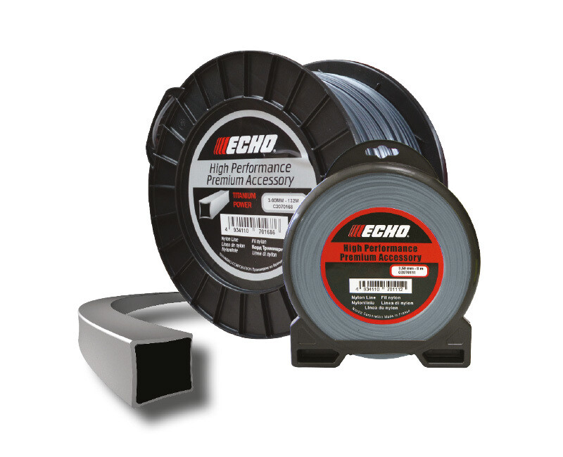 Filo decespugliatore Echo Titanium Quadro Ø 3 mm da 15 m