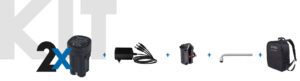 Potatore a catena cordless Vesco X100A.1 14,4V con doppia batteria LitePRO 38Wh