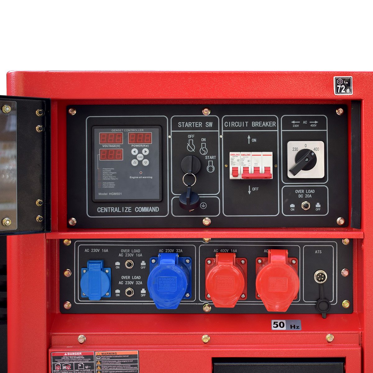 Zanetti ZDG 12003 SEAV – Generatore Diesel Full Power Silenziato 12,5 kW Monofase/Trifase con AVR - immagine 5