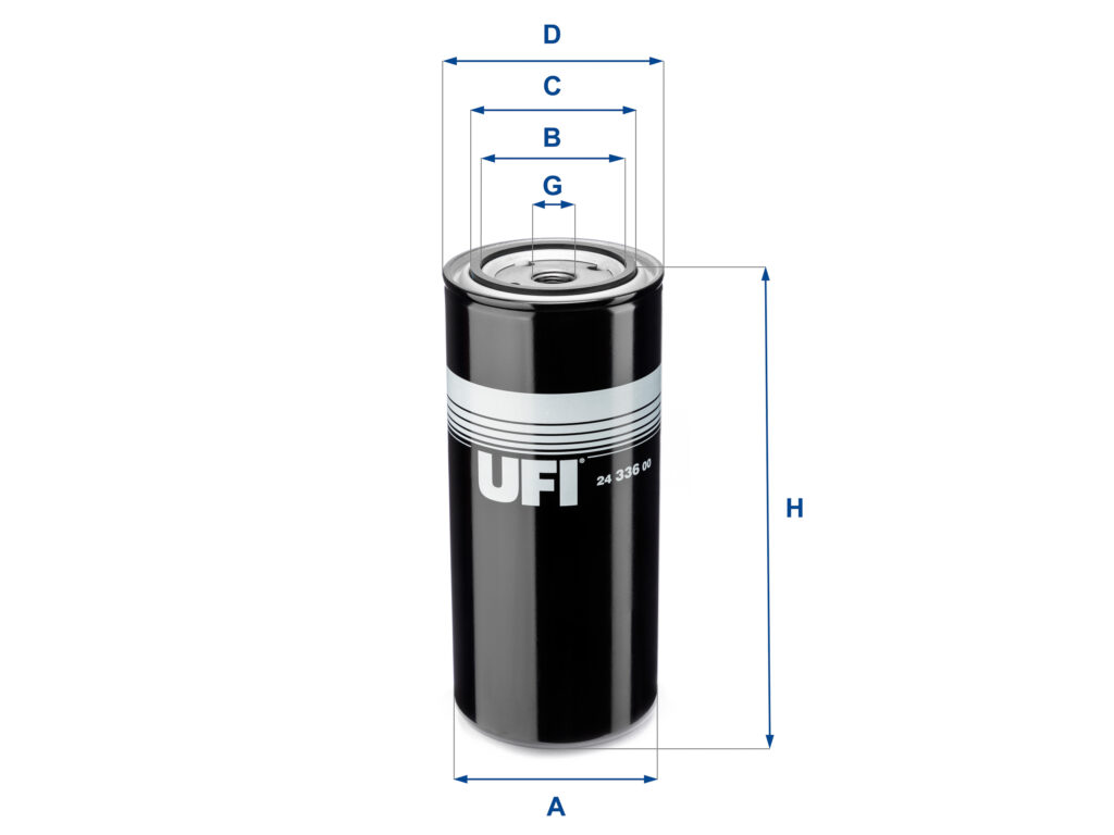 Filtro carburante gasolio avvitabile UFI 24.336.00 – alta efficienza per motori diesel