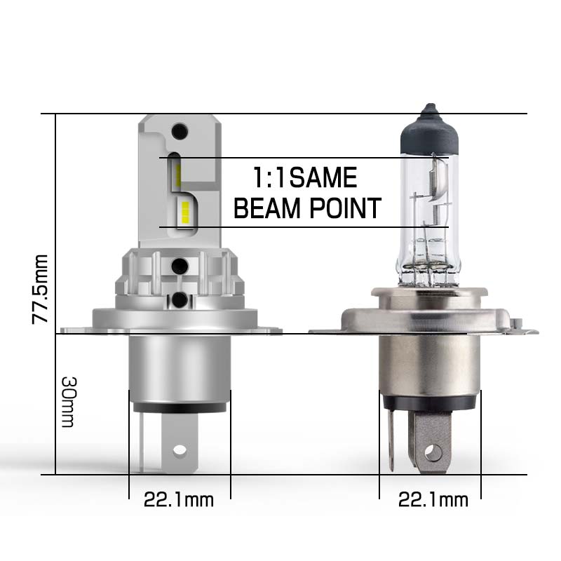 Kit Headlight SIMPLY OEFIT H4-H19 (2PCS) 12V