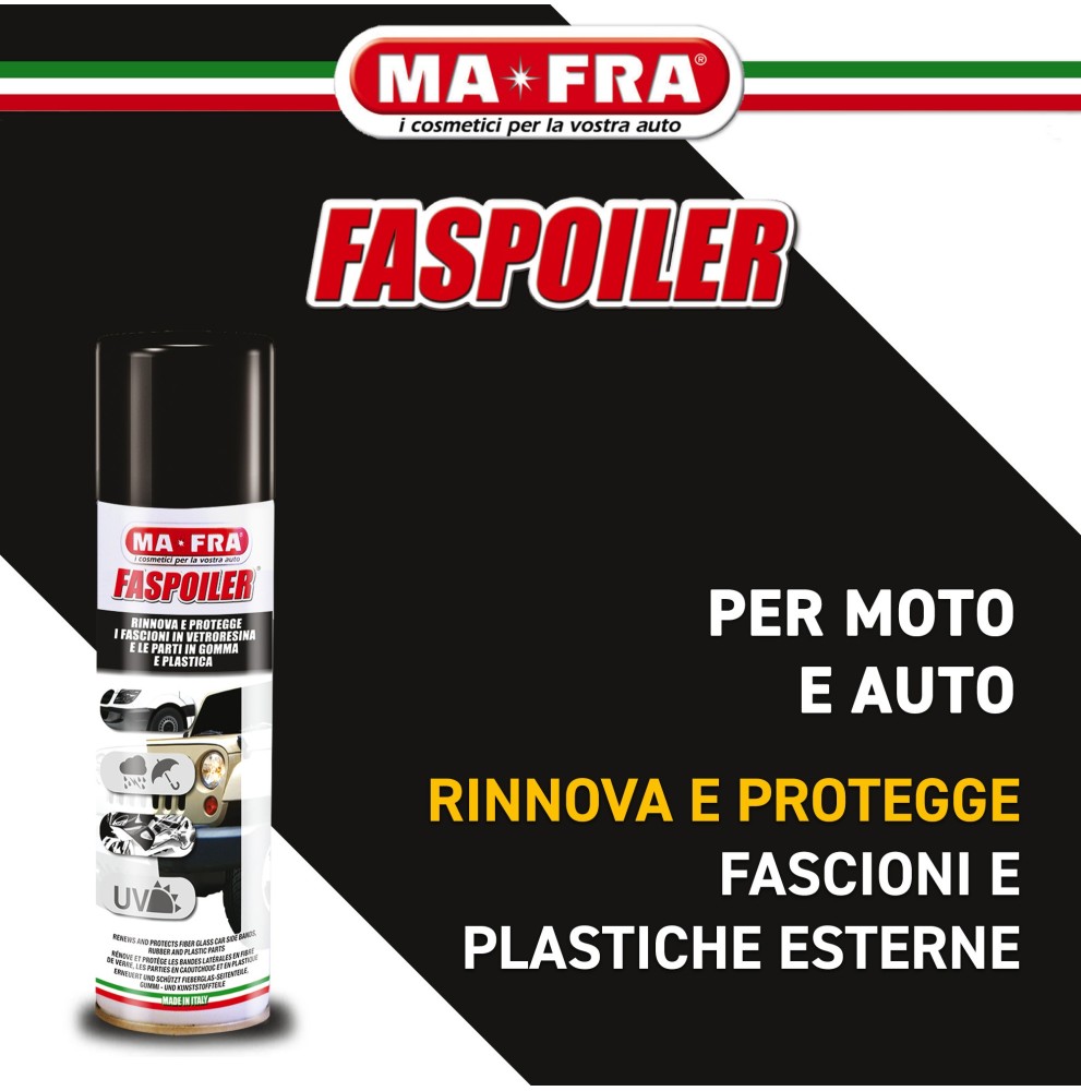 Faspoiler – Rinnovatore e Protettivo per Plastiche Auto 300 ml