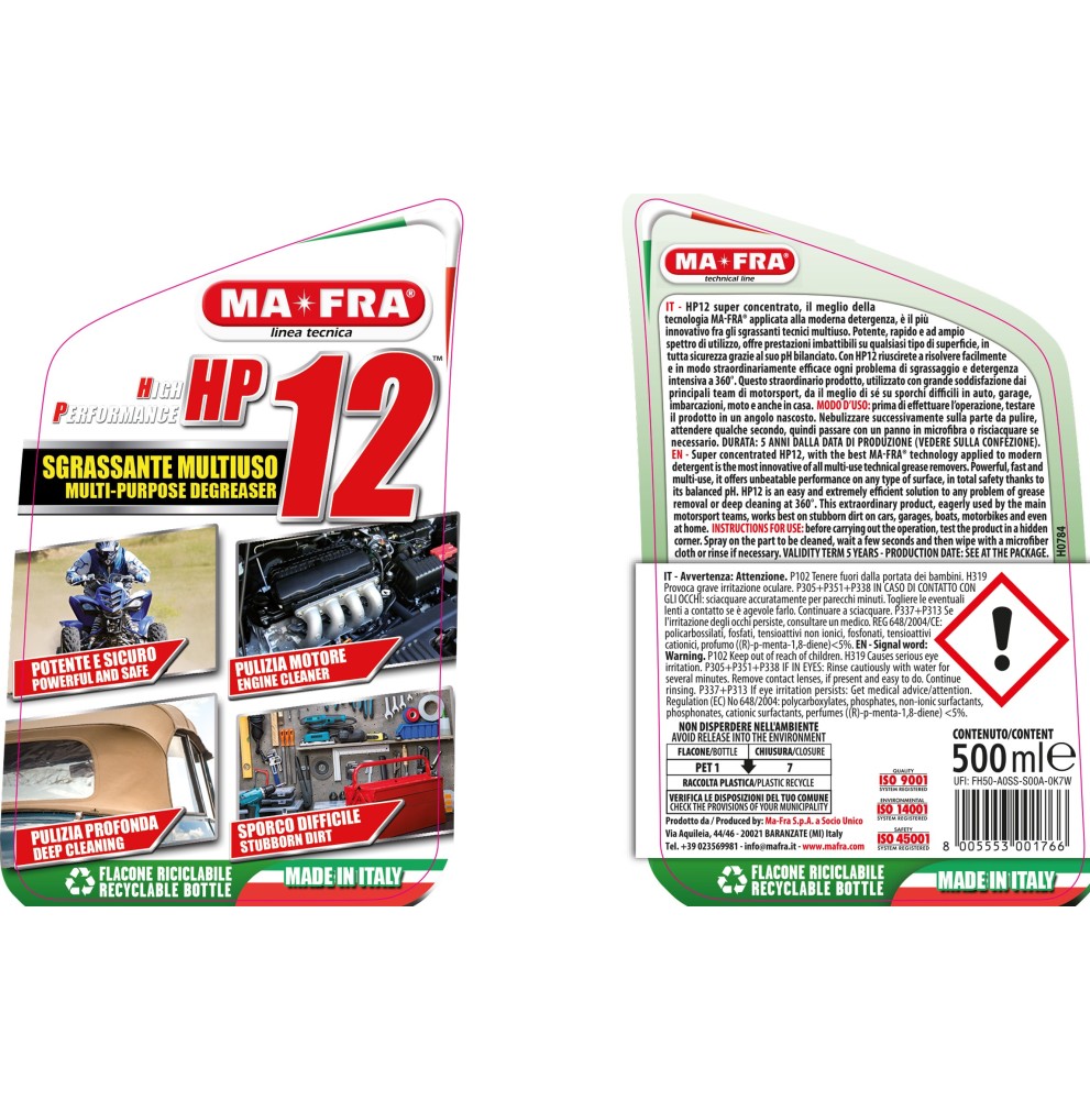 HP12 – Sgrassatore Universale Multiuso Professionale