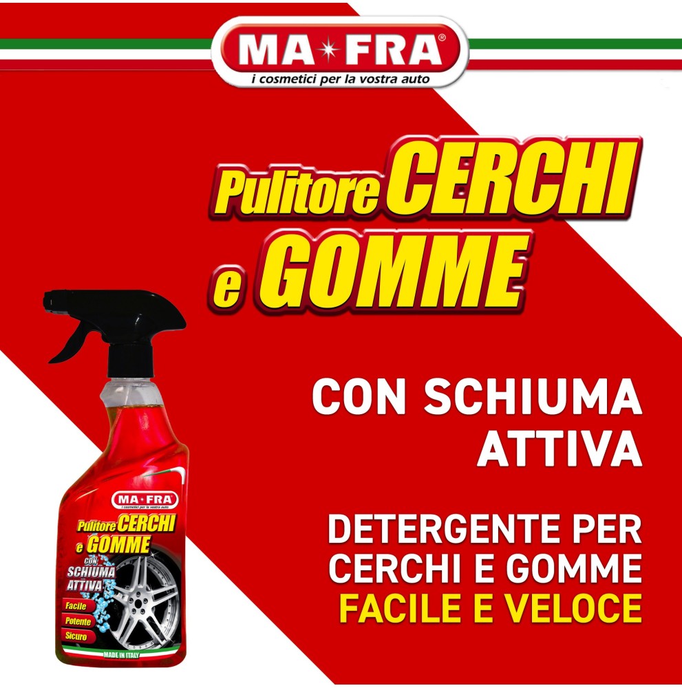 Pulitore Cerchi e Gomme – Detergente Professionale 2in1 per Cerchi in Lega e Pneumatici