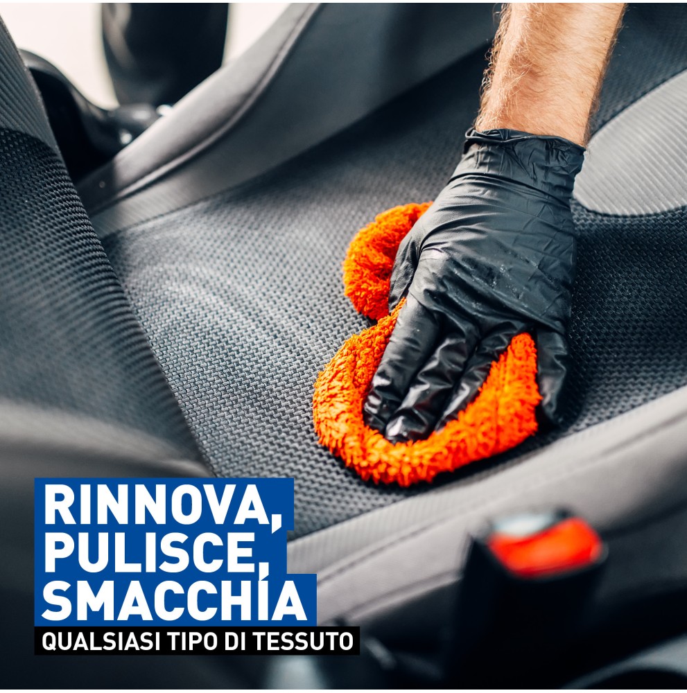 Trattamento 3in1 Tessuti – Pulitore e Rinnovatore Interni Auto 500 ml