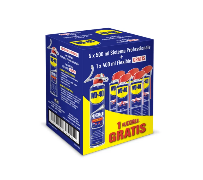 WD-40 Spray Multiuso Professionale – PROMO PACK WD40-5X500+1FLEX