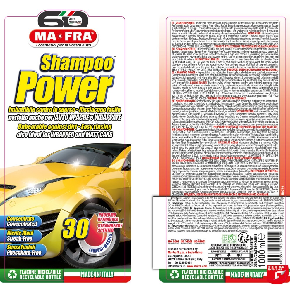 Shampoo Auto Power Concentrato 1