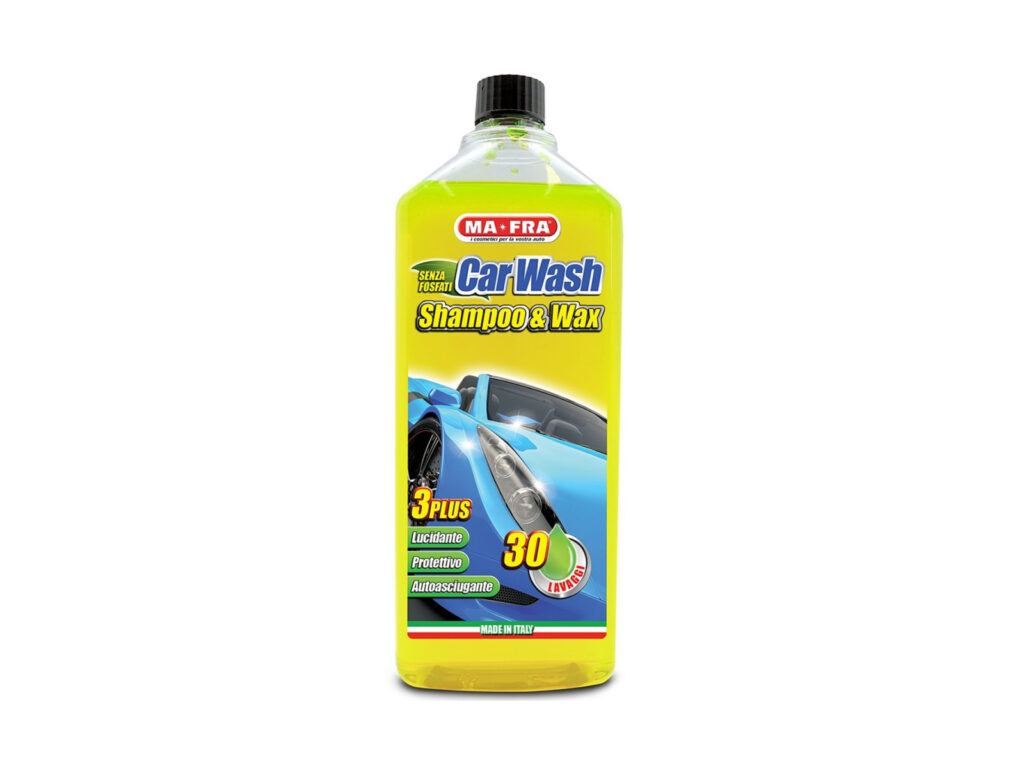 Car Wash Shampoo e Cera – Shampoo Auto con Cera Protettiva 1000 ml