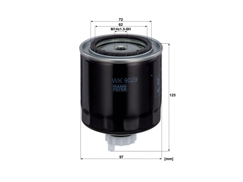 Filtro carburante MANN-FILTER WK 9029 – compatibile con New Holland, Case IH, Iveco e Fiat Agri