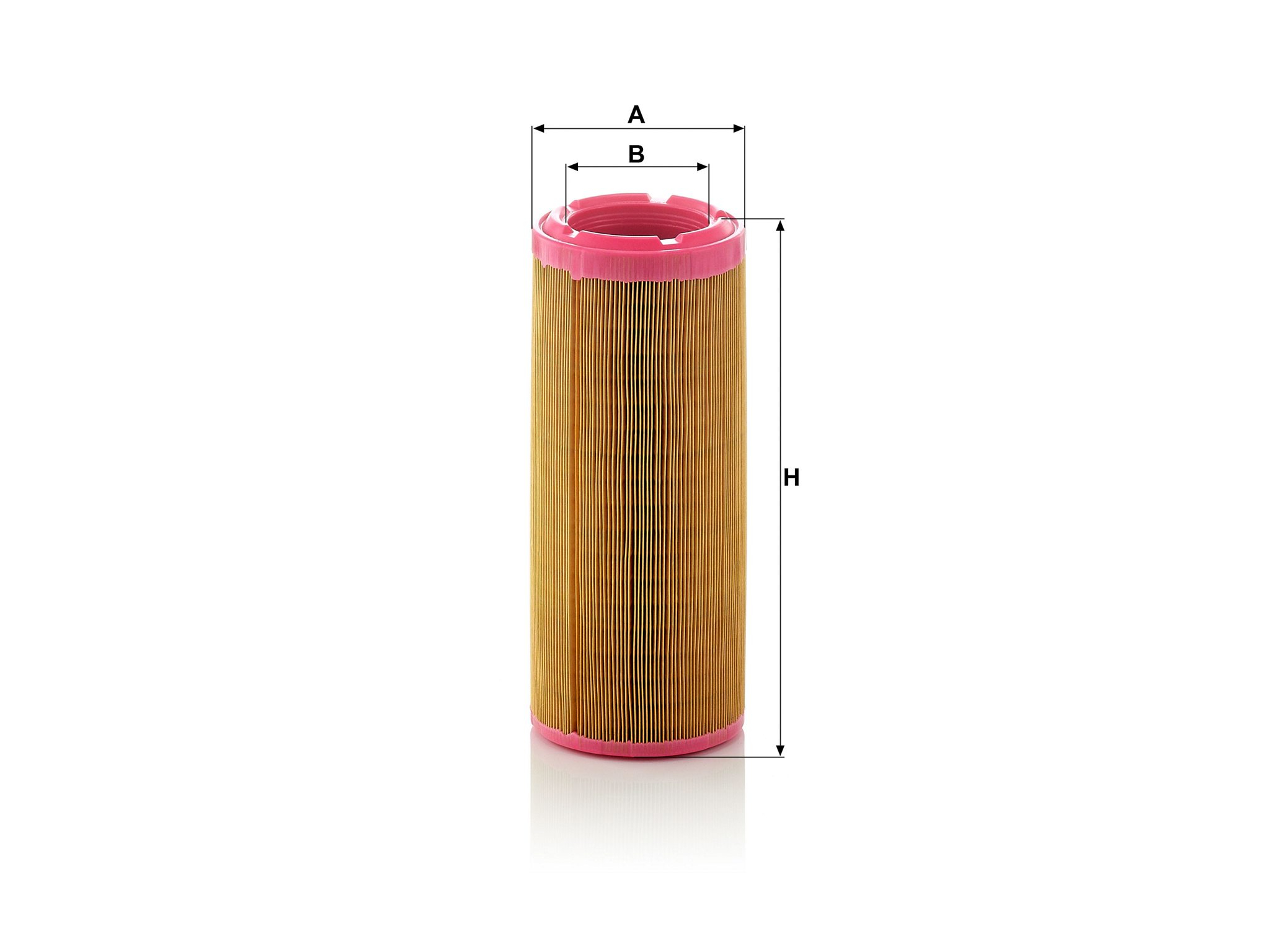 C13145/2 Filtro aria MANN-FILTER Ø129×313 mm alta efficienza