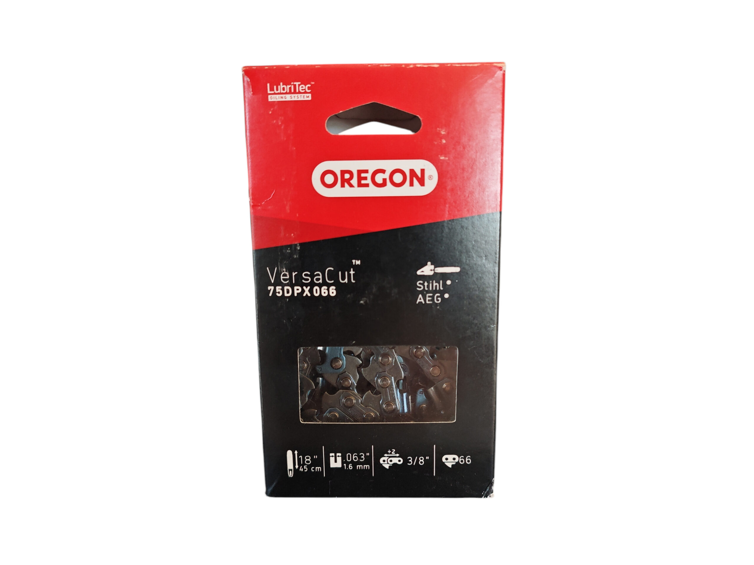75DPX066E Catena motosega Oregon 3/8″ 1,6 mm 66 maglie – Semi Chisel Versacut