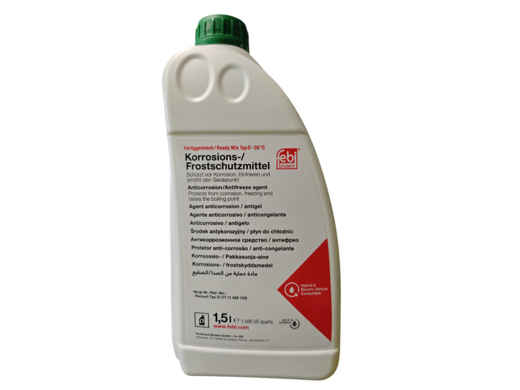 Liquido Anticorrosivo / Antigelo Verde -35°C Pronto all’Uso 1,5 L