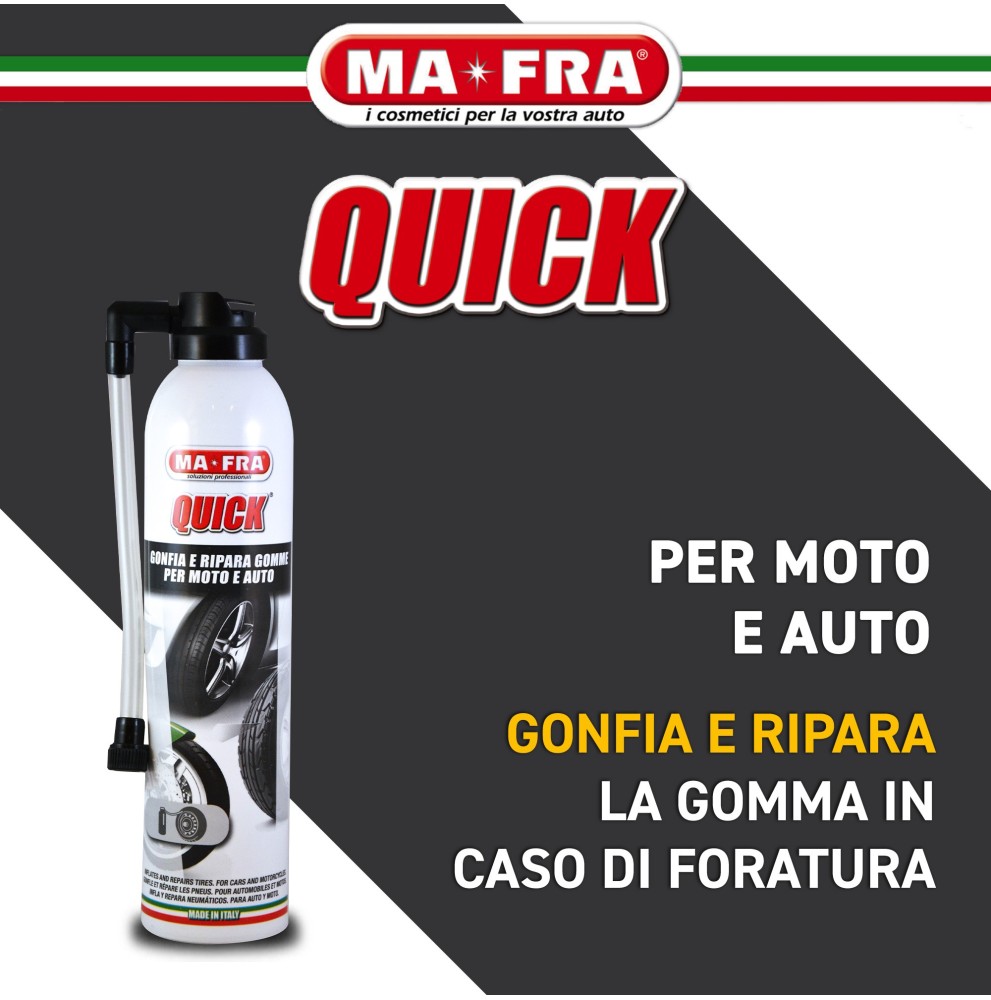 Mafra Spray Quick Ripara Forature Auto e Moto 300 ml