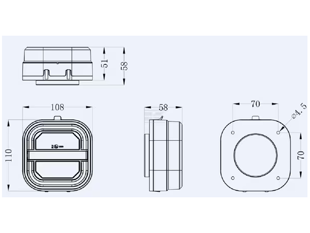 Kit luci posteriori LED wireless per rimorchi Kramp
