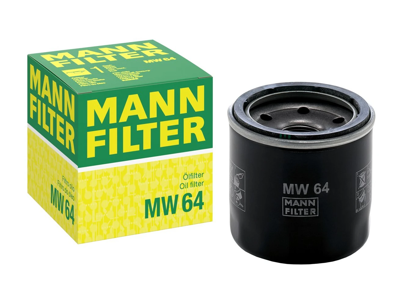 Filtro Olio MANN-FILTER MW64 M20x1.5