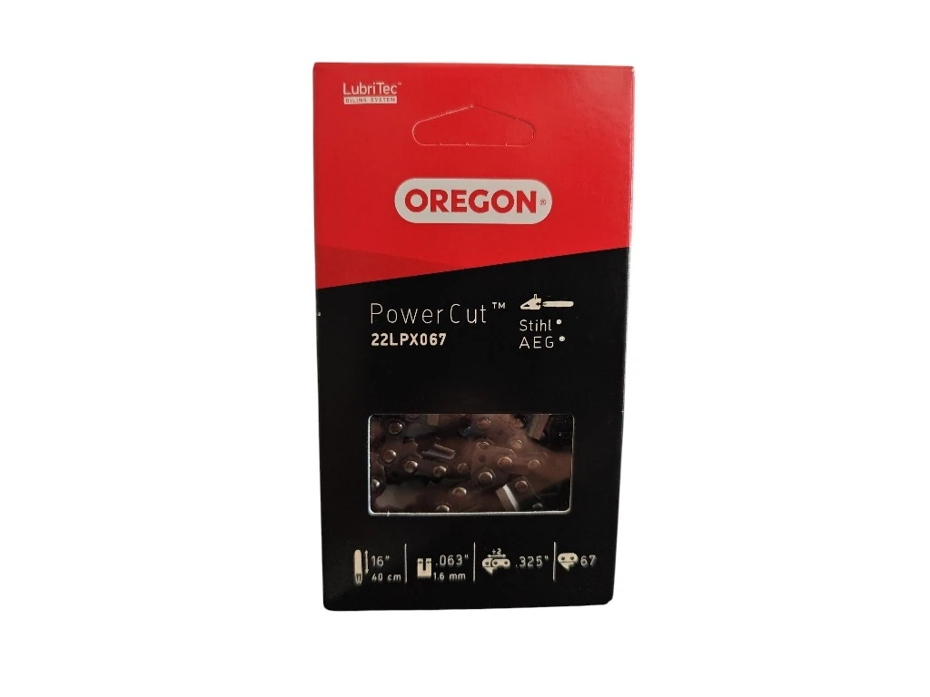 22LPX067E Catena Motosega .325″ 1,6 mm 67DL Chisel PowerCut Oregon