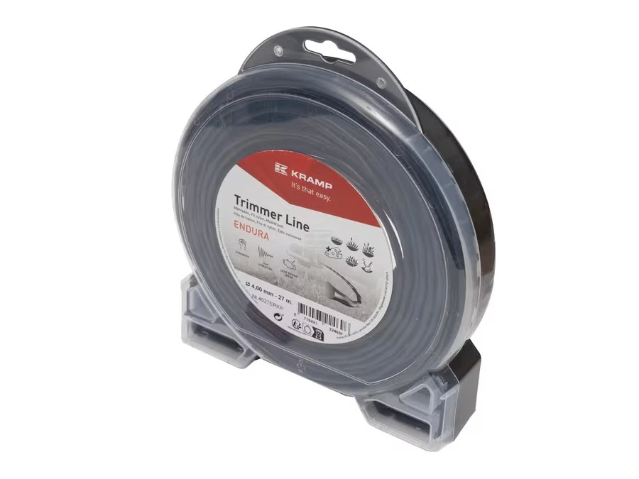 Filo decespugliatore Kramp Endura 4 mm 27 m ritorto professionale nero