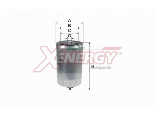 Filtro Gasolio Xenergy X1598795 Avvitabile per Iveco Daily Stralis New Holland Case IH