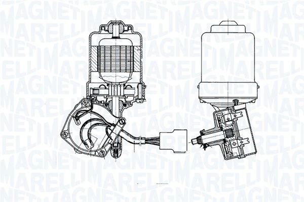Motore Tergicristallo Magneti Marelli 064355601010 Fiat 126 127 Autobianchi A112