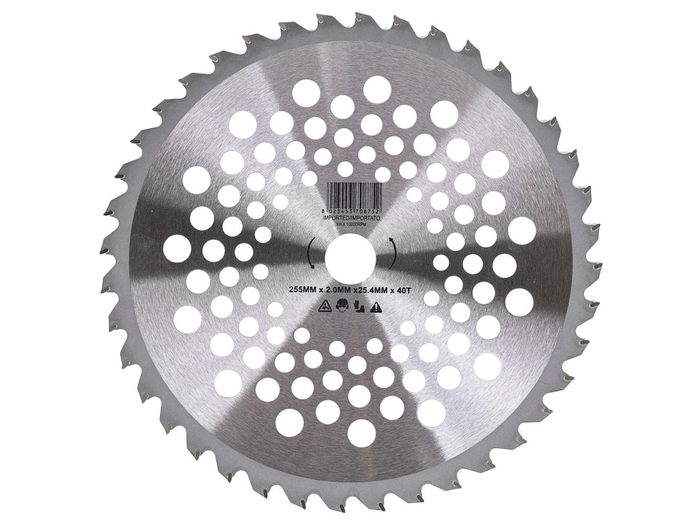 Disco per Decespugliatore 40 Denti Tecno Garden al Tungsteno