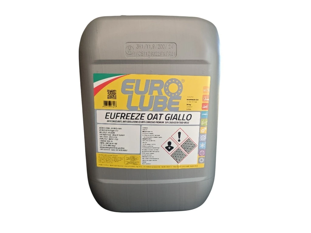 EUROLUBE EUFREEZE OAT GIALLO 20L Antigelo