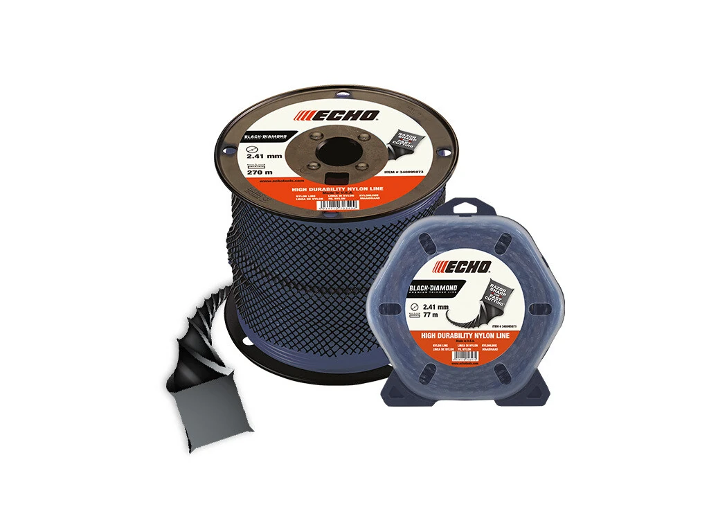 Black Diamond ECA340120073 Filo Decespugliatore Quadro 3,00 mm Bobina 208 m