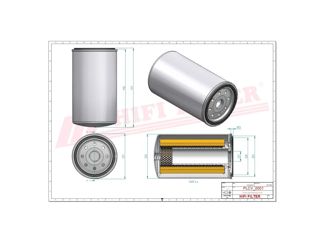 HIFI Filter SN039 Filtro Gasolio Avvitabile per Macchine Agricole, Movimento Terra e Motori Diesel