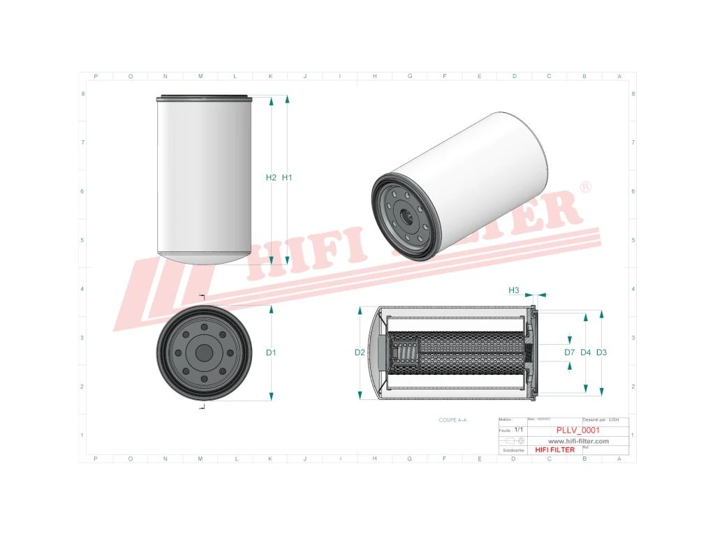HIFI Filter SO 59 Filtro Olio per Moto, ATV, UTV e Motori Marini