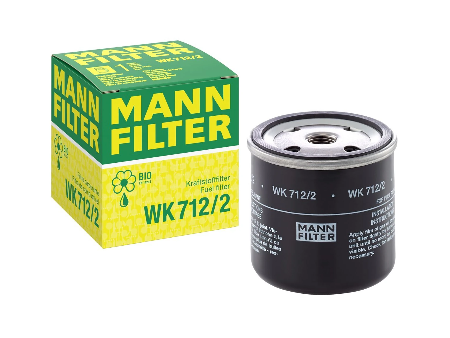 MANN FILTER WK712/2 – Filtro Carburante Spin-On