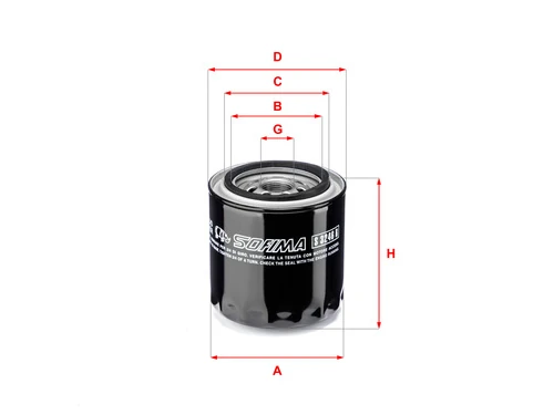 Sofima S3246R – Filtro Olio Spin-On