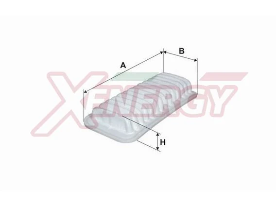 Xenergy X1521809 Filtro Aria Motore per Toyota Aygo, Toyota Yaris, Citroën C1, Peugeot 107 e Daihatsu Sirion