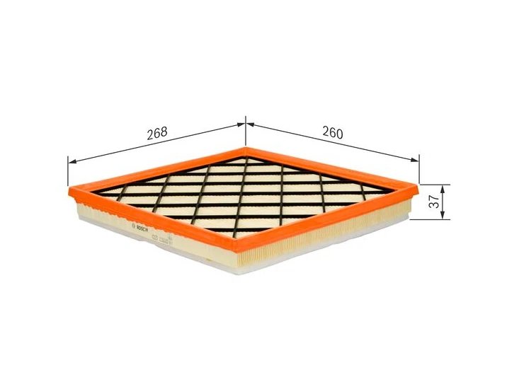 BOSCH F026400217 Filtro Aria per Chevrolet Cruze, Opel Astra J, Cascada e Zafira Tourer