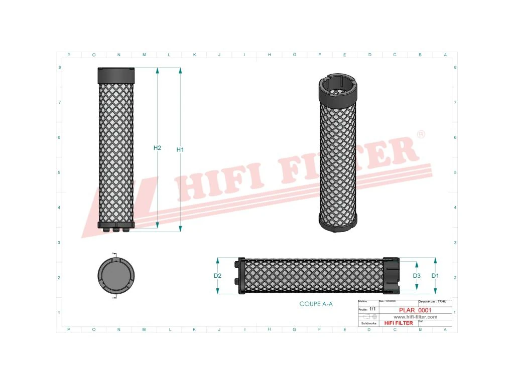 HIFI Filter SA16080 – Filtro Aria per Macchine Agricole e Movimento Terra