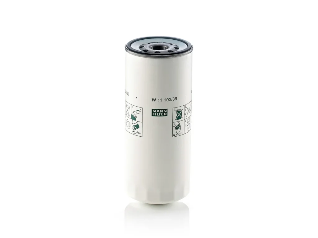 MANN-FILTER W 11 102/36 Filtro Olio Spin-On per Volvo, ERF e Applicazioni Industriali