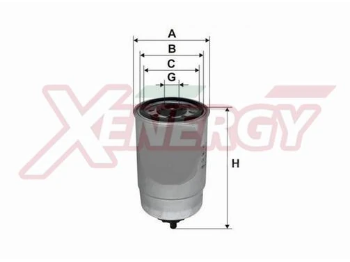Xenergy X1510493 Filtro Gasolio Hyundai Kia con Separatore Acqua