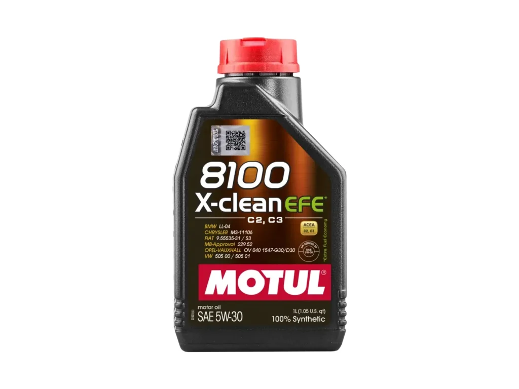 MOTUL 8100 X-CLEAN EFE 5W-30 Olio Motore 100% Sintetico ACEA C2 C3 API SQ